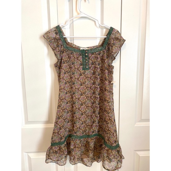 Blue Bird Coquette Floral Babydoll Dress - Picture 4 of 6